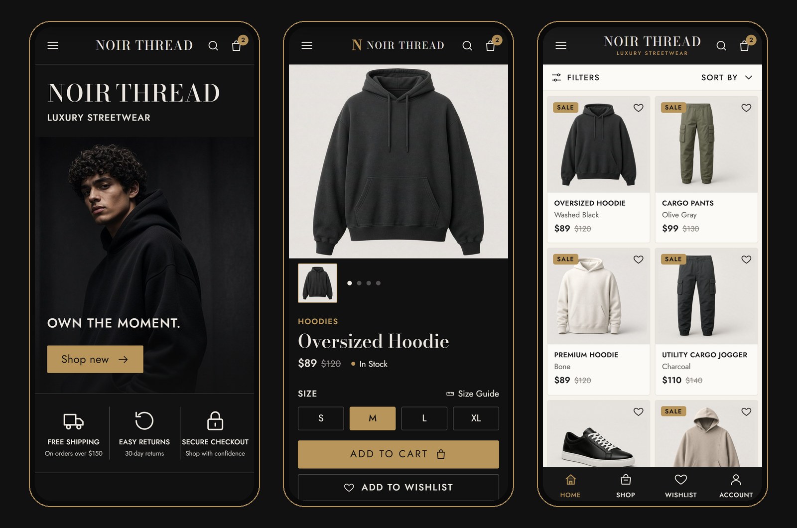 On phones — home, product and collection