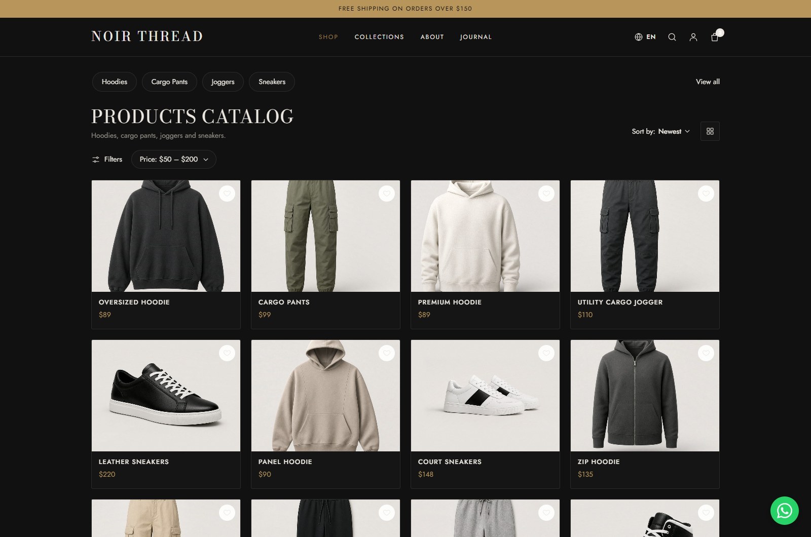 Product page