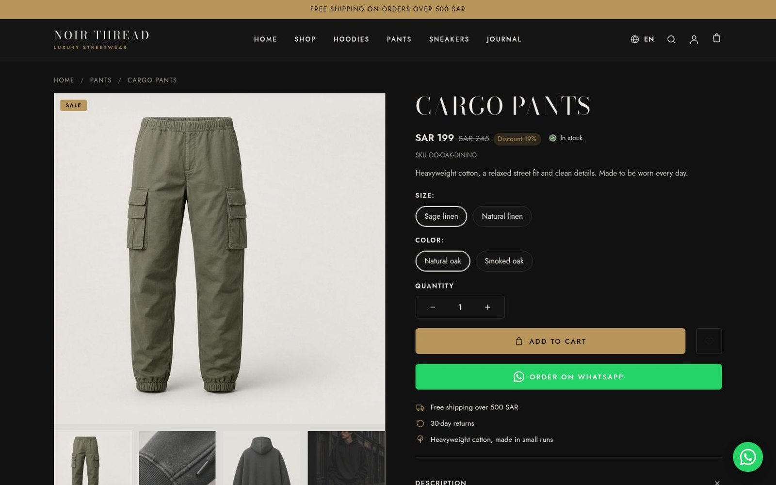 Product page