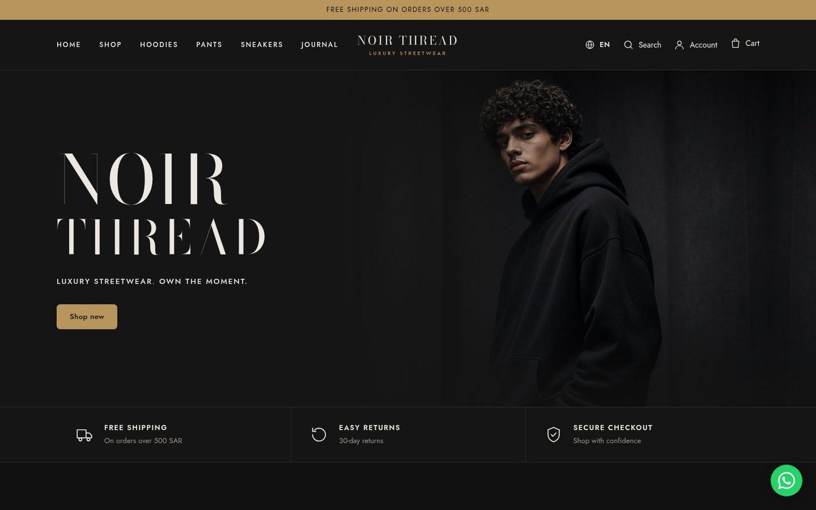 Noir Thread theme preview
