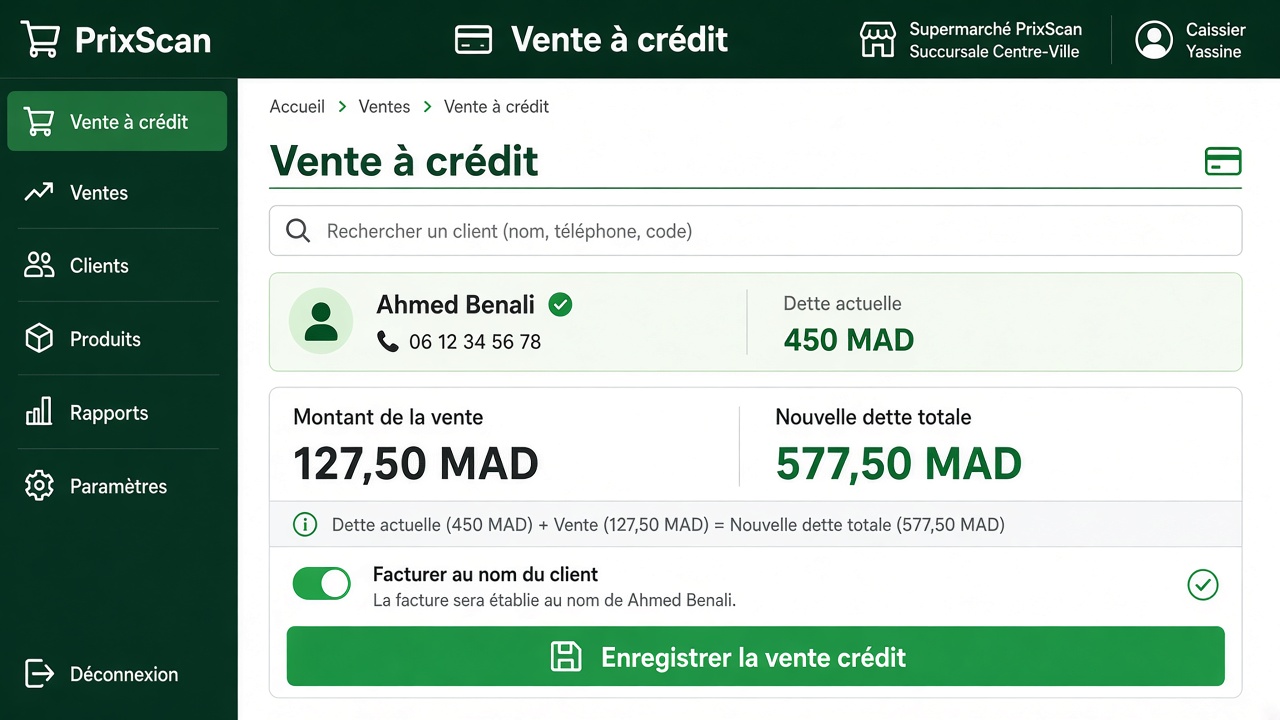 Paiement crédit