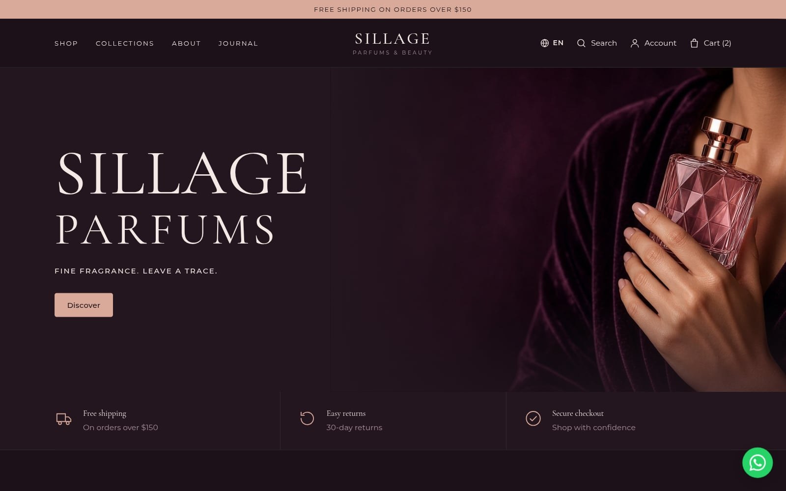 Sillage (Wix Kit) theme preview
