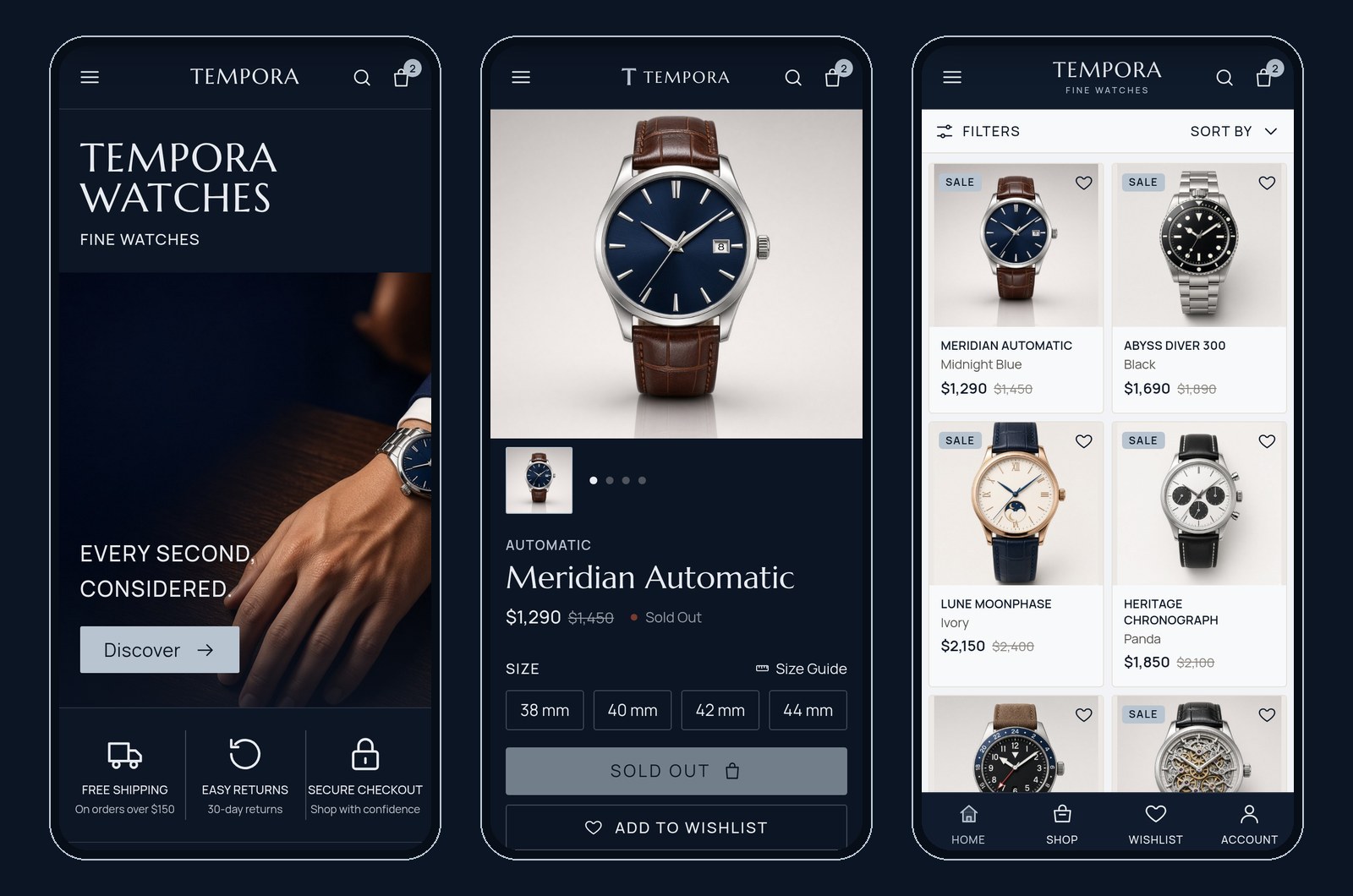 On phones — home, product and collection