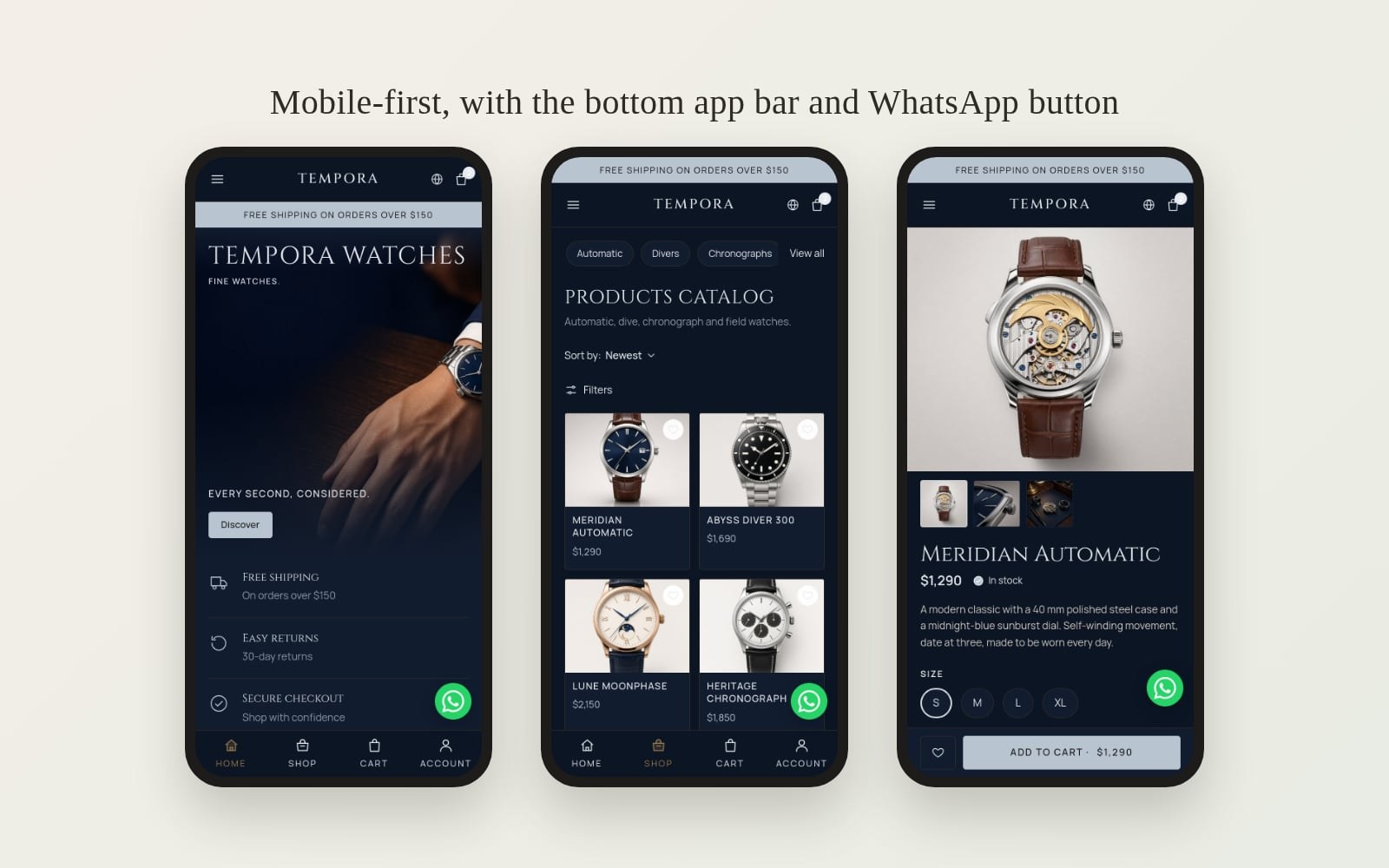 On phones — English